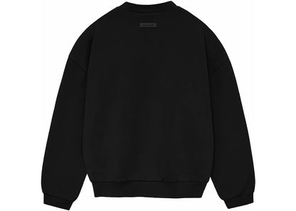 fear of god essentials crewneck jet black