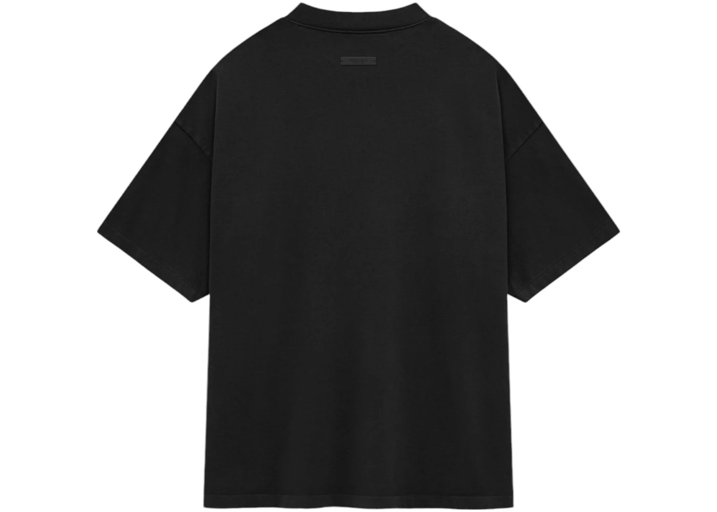 fear of god essentials heavy crewneck tee black