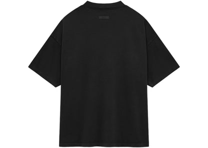 fear of god essentials heavy crewneck tee black