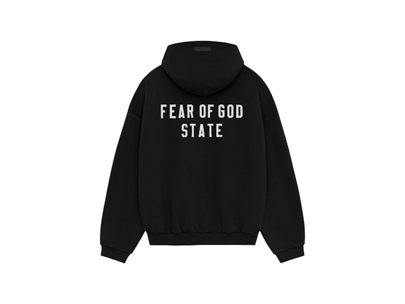 Fear Of God Essentials Heavy Fleece Fullzip Hoodie Black