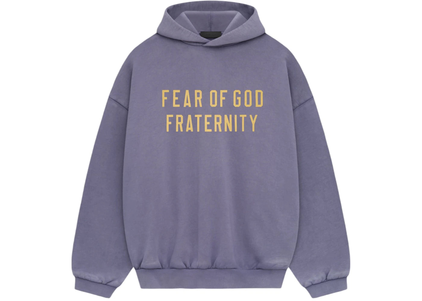 fear of god essentials heavy fleece hoodie lavender