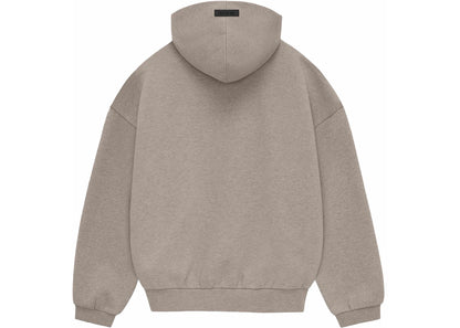 fear of god essentials hoodie core heather