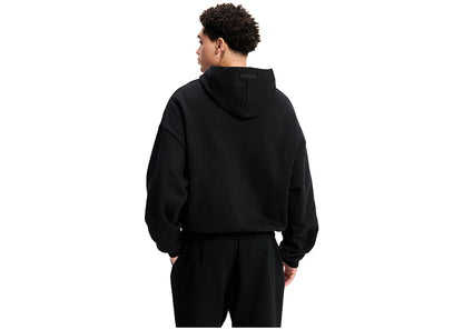fear of god essentials hoodie jet black