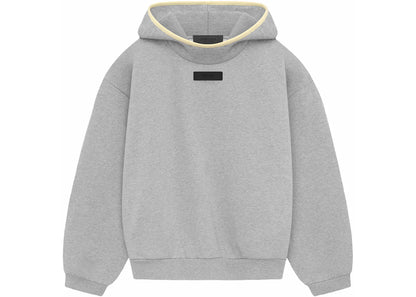 fear of god essentials hoodie light heather grey