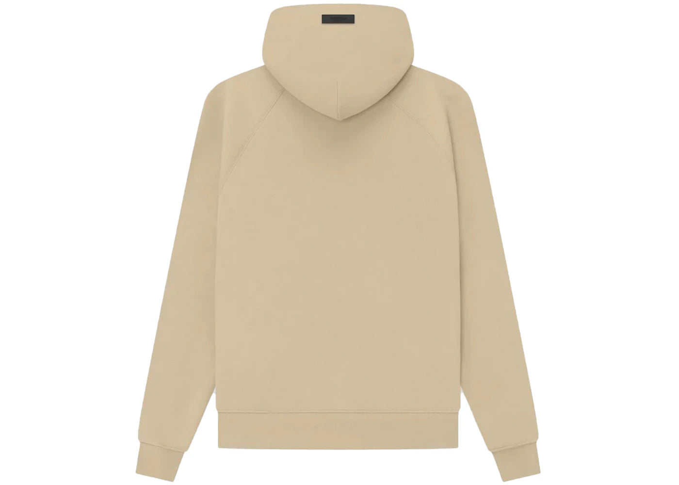 fear of god essentials hoodie sand