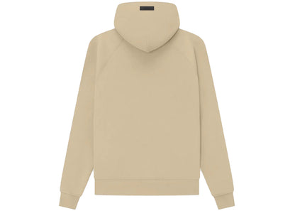 fear of god essentials hoodie sand