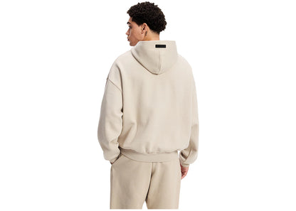 fear of god essentials hoodie silver cloud