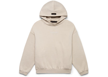 fear of god essentials hoodie silver cloud