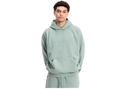 fear of god essentials hoodie sycamore