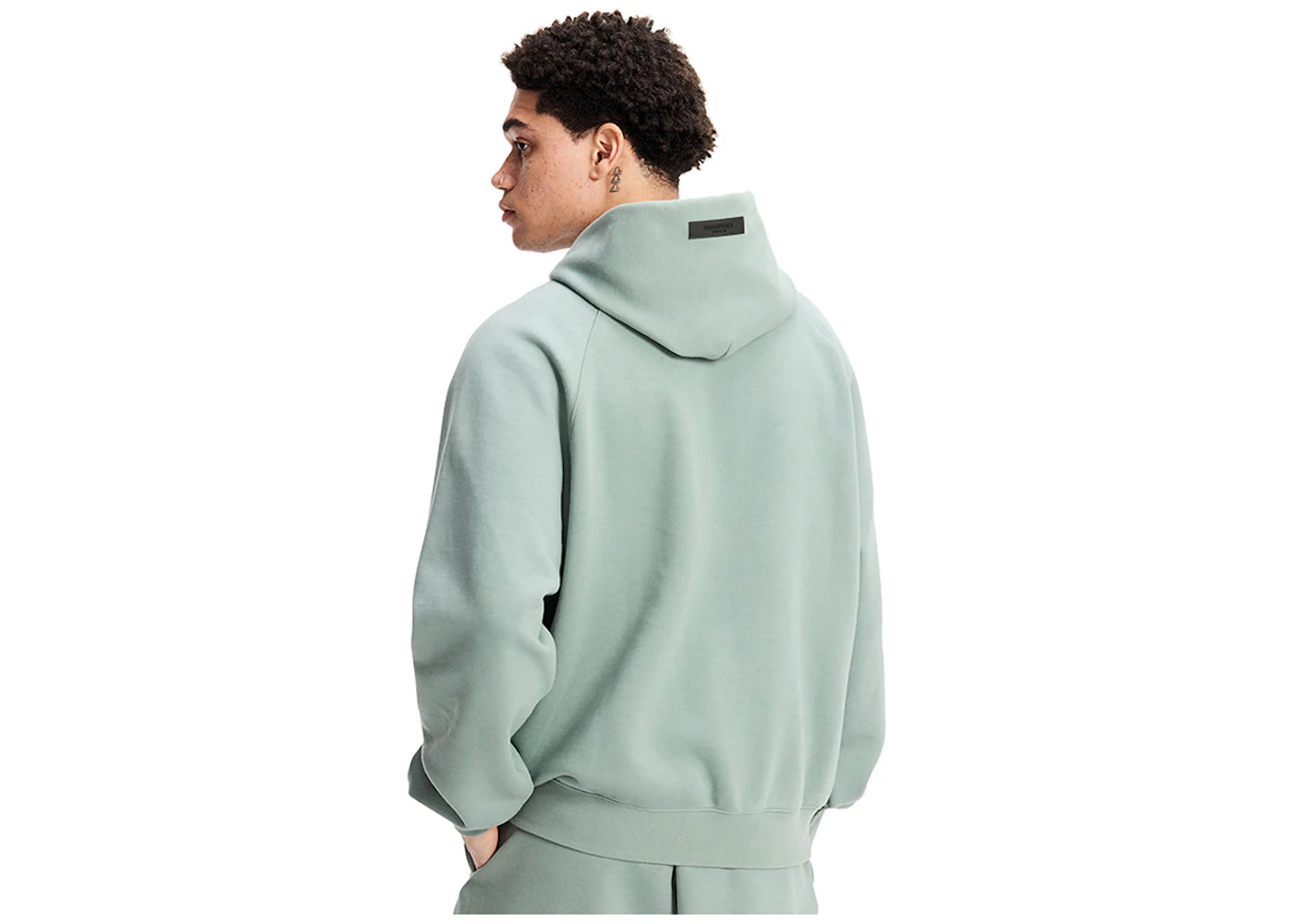 fear of god essentials hoodie sycamore