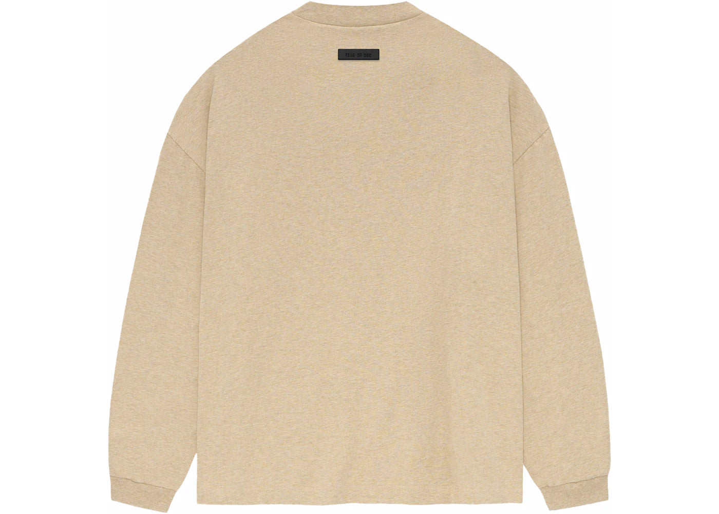 fear of god essentials ls tee gold heather