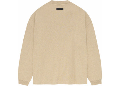 fear of god essentials ls tee gold heather