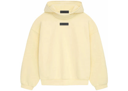fear of god essentials pullover hoodie garden yellow