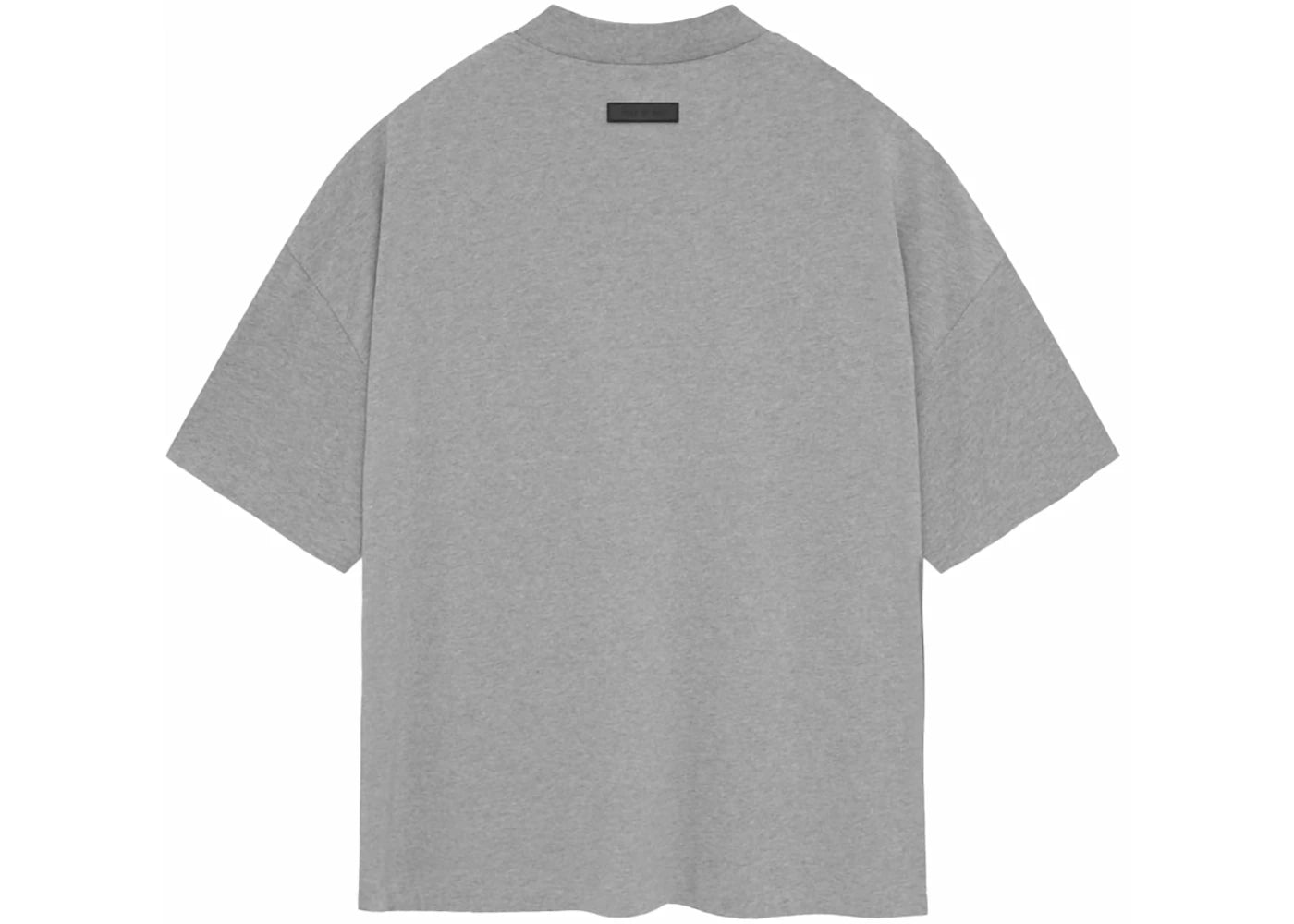 fear of god essentials s/s tee dark heather oatmeal