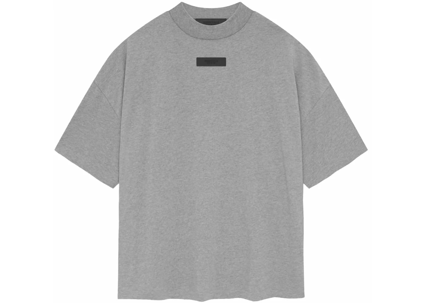 fear of god essentials s/s tee dark heather oatmeal
