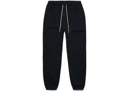 fear of god essentials cream drawstring sweatpant jet black