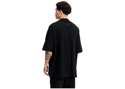 fear of god essentials arch logo tee jet black