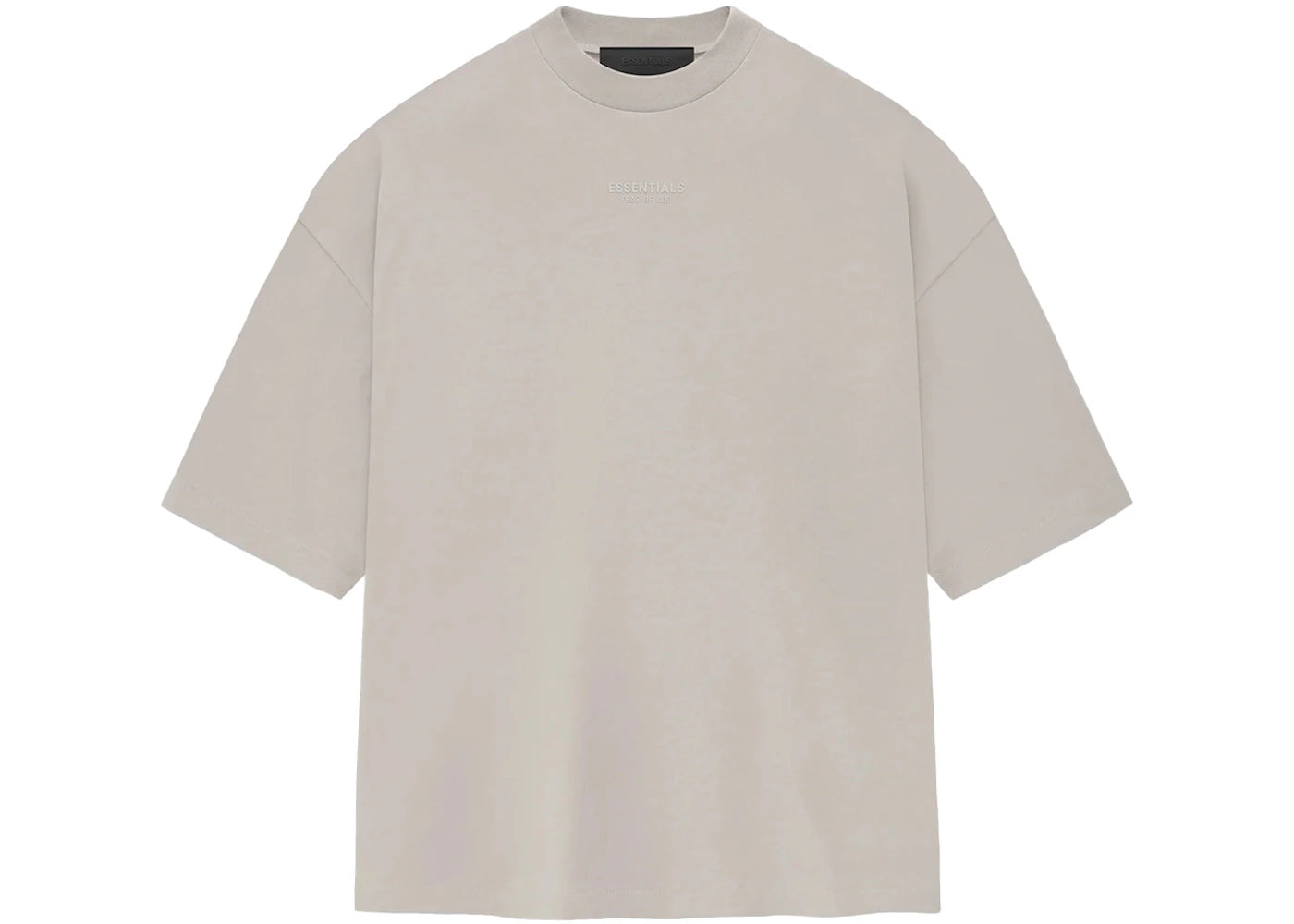 fear of god essentials tee silver cloud