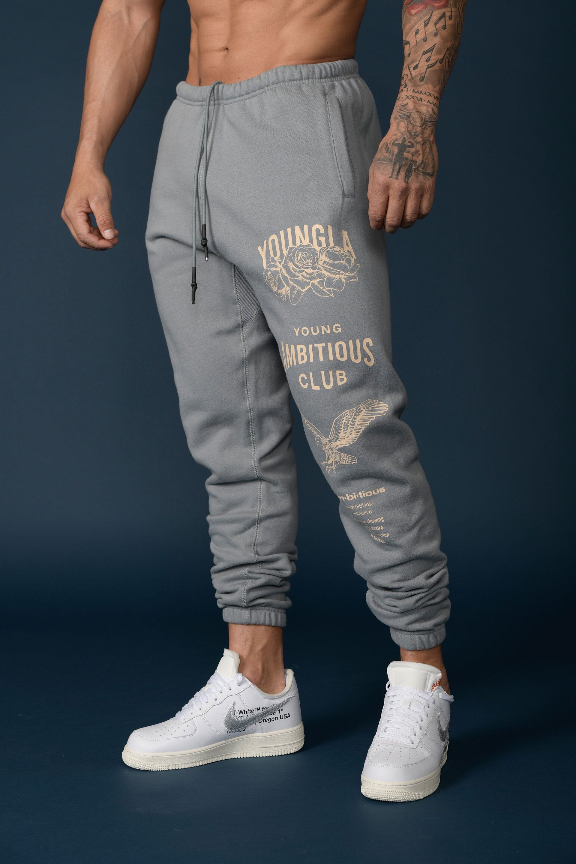 YoungLA 233 The Immortal Joggers Grey Washed