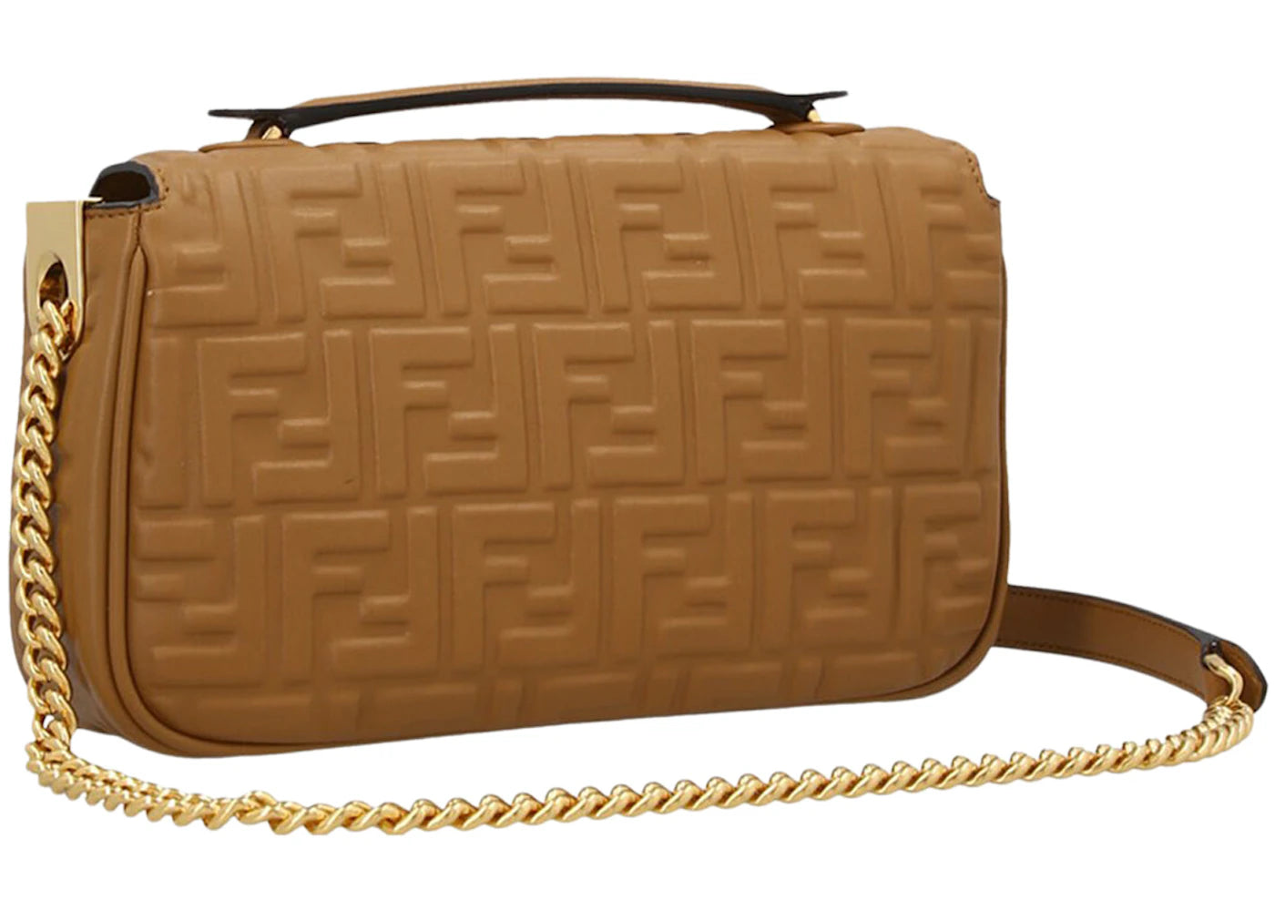 Fendi Baguette Midi Shoulder Bag Brown