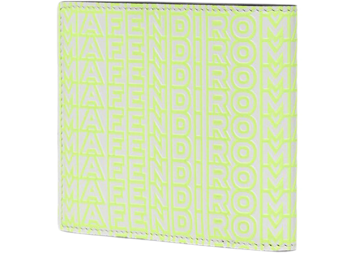 fendi by marc jacobs fendi roma bi-fold wallet two-tone leather compact bi-fold wallet multicolor 