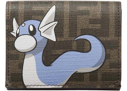 Fendi X Frgmt X Pokemon Ff Fabric Wallet Brown