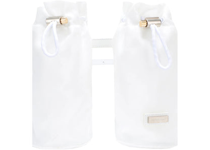 Ferragamo Double-Bottle Belt Bag White