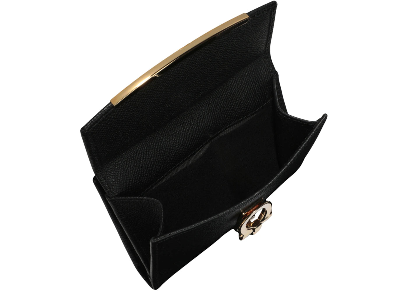 Ferragamo Gancini French Wallet Black