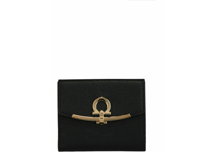 Ferragamo Gancini French Wallet Black