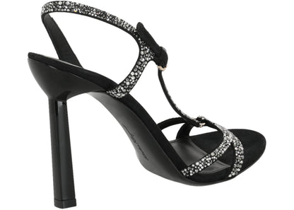 ferragamo jole x5 crystal embellished heels black (women's)