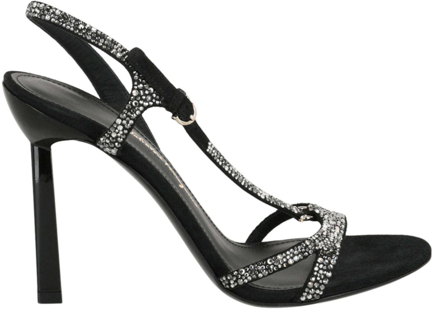 ferragamo jole x5 crystal embellished heels black (women's)