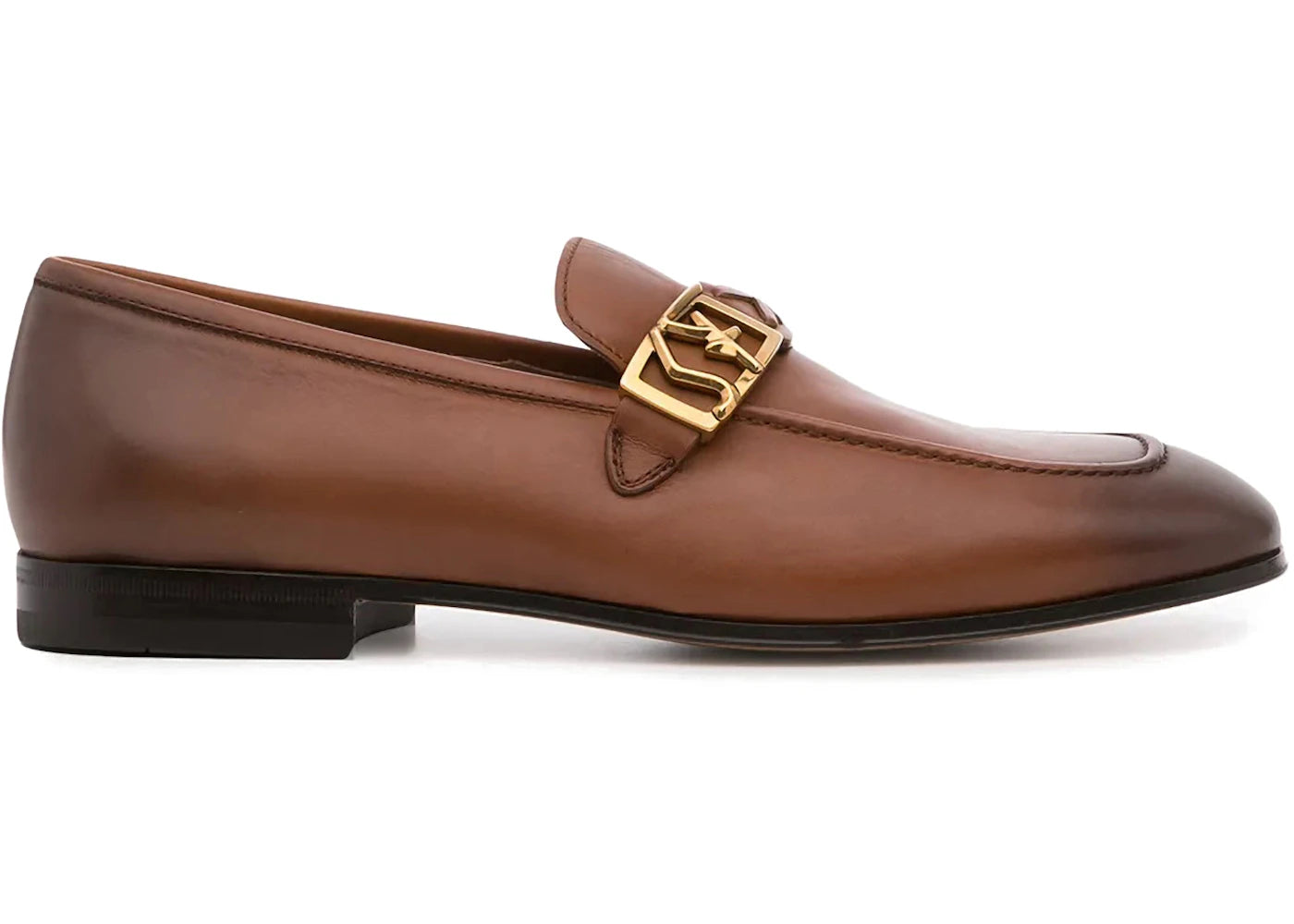 ferragamo nairobi logo plaque loafers brown