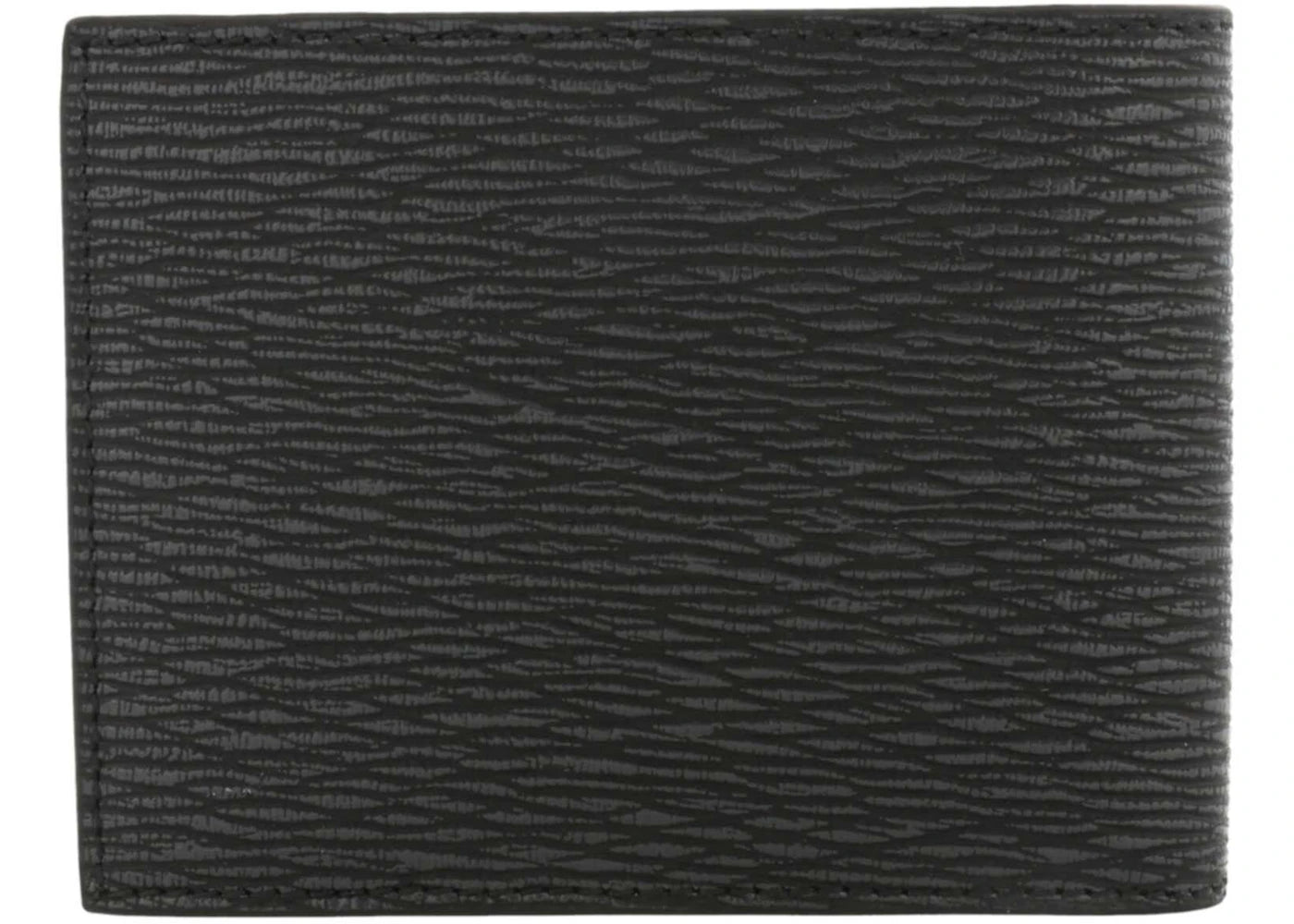 Ferragamo Revival Leather Bifold Wallet Dark Grey