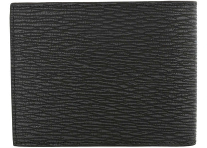 Ferragamo Revival Leather Bifold Wallet Dark Grey