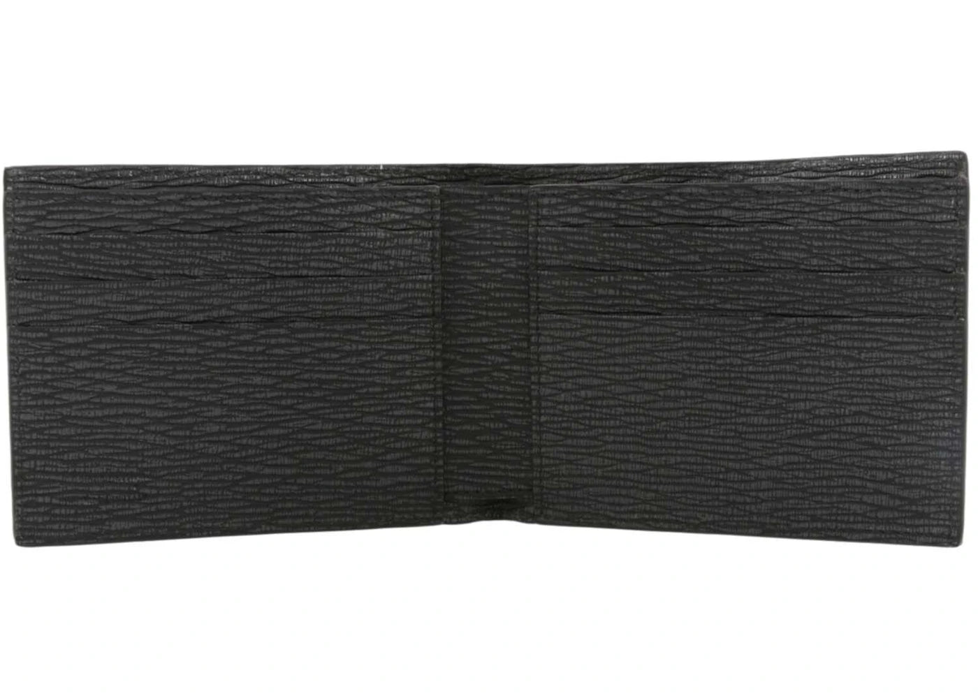 Ferragamo Revival Leather Bifold Wallet Dark Grey