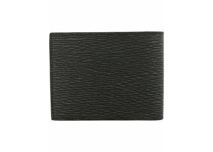 Ferragamo Revival Leather Bifold Wallet Dark Grey