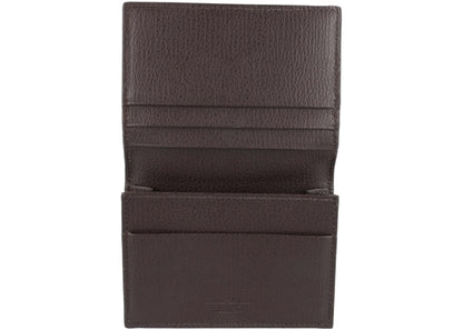 ferragamo textured gancini wallet brown 