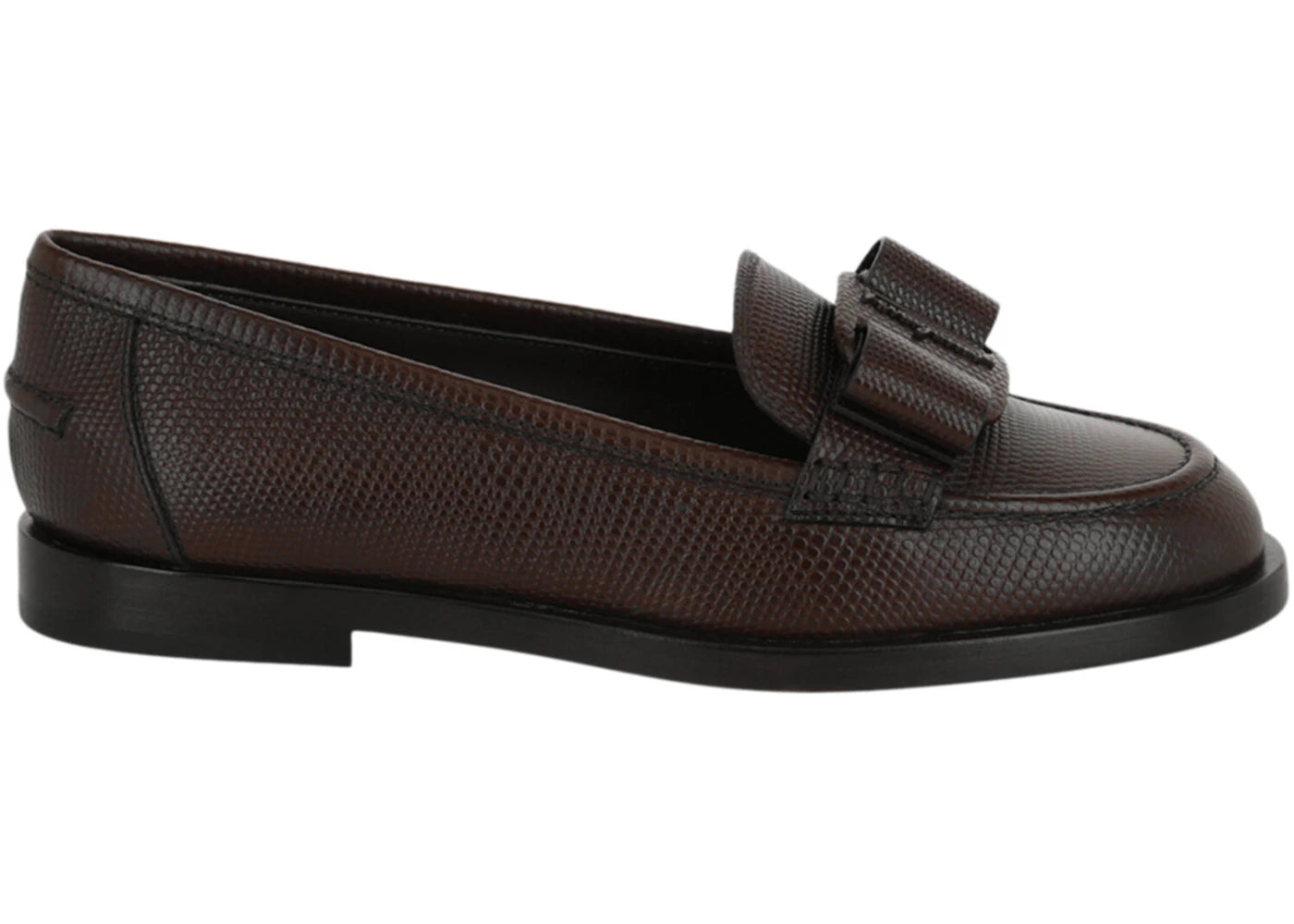 ferragamo vivaldo loafers dark brown (women's)