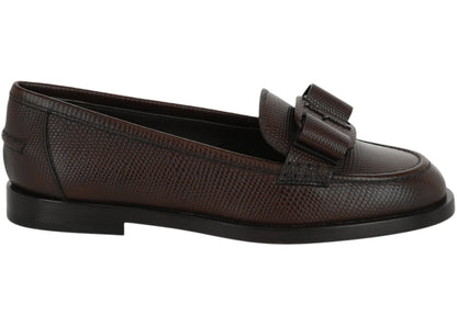 ferragamo vivaldo loafers dark brown (women's)