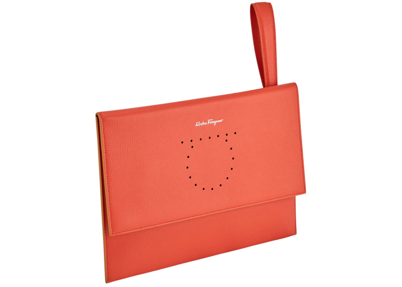 Ferragamo Wallet With Strap Orange