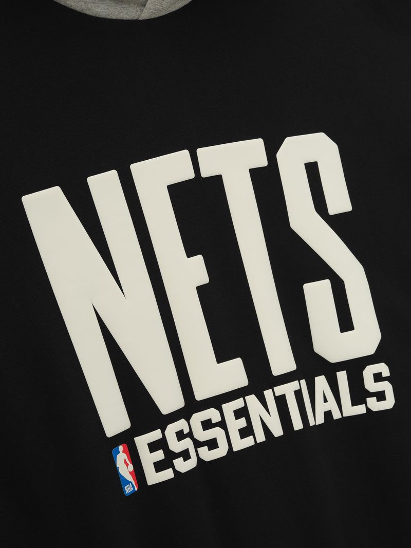 Essentials Nets Sport Hoodie Black/Warm Heather