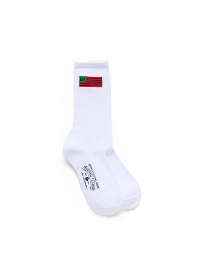 Denim Tears Flag Socks 3-Pack White