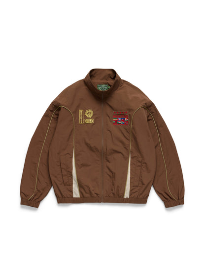 Denim Tears Diaspora Flag Track Jacket Brown