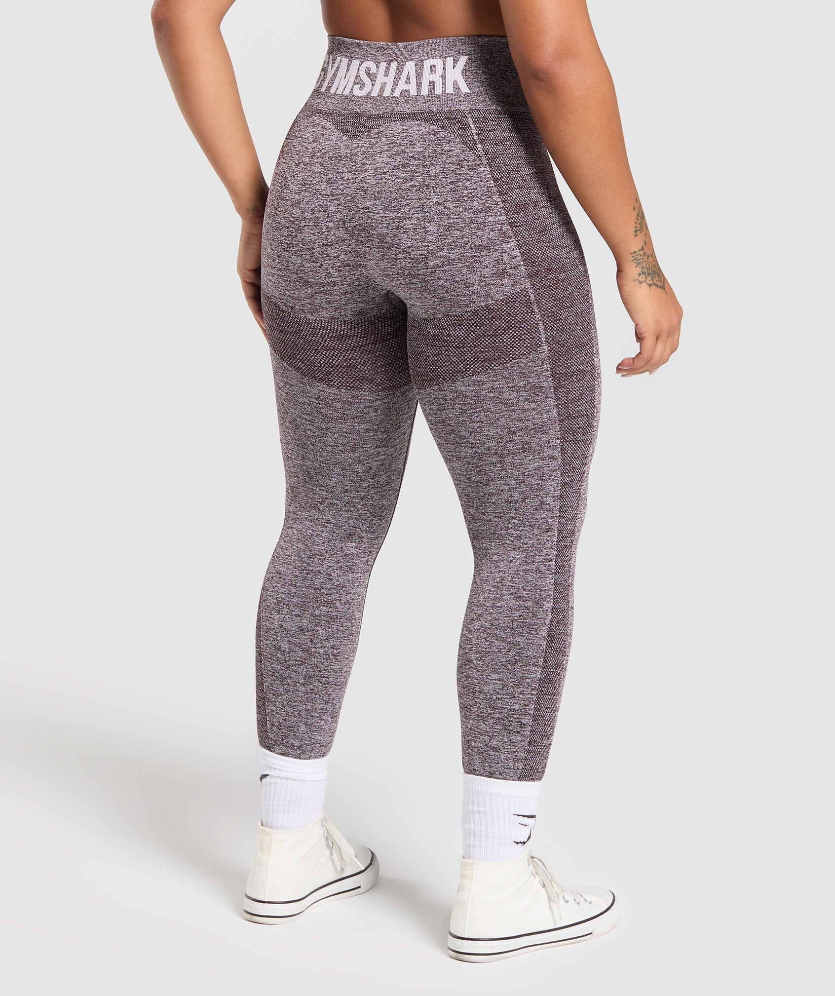 Women's Gymshark Flex High Waisted Leggings Plum Brown – Kicks Machine
