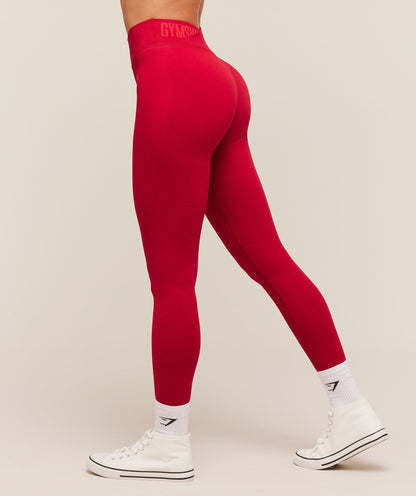 Women's Gymshark Flex V4 Leggings Carmine Red