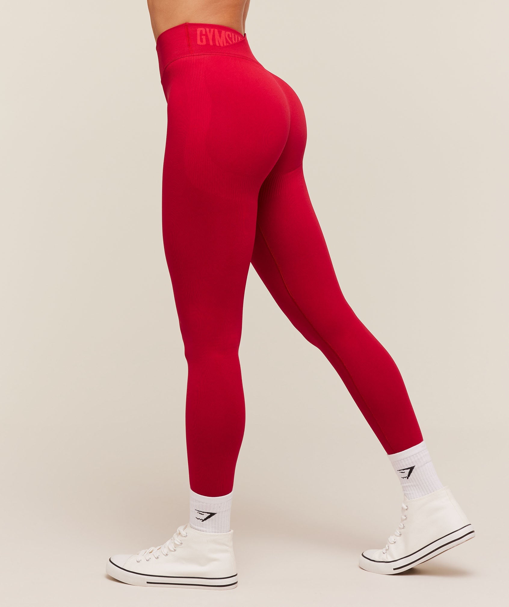 Women's Gymshark Flex V4 Leggings Carmine Red