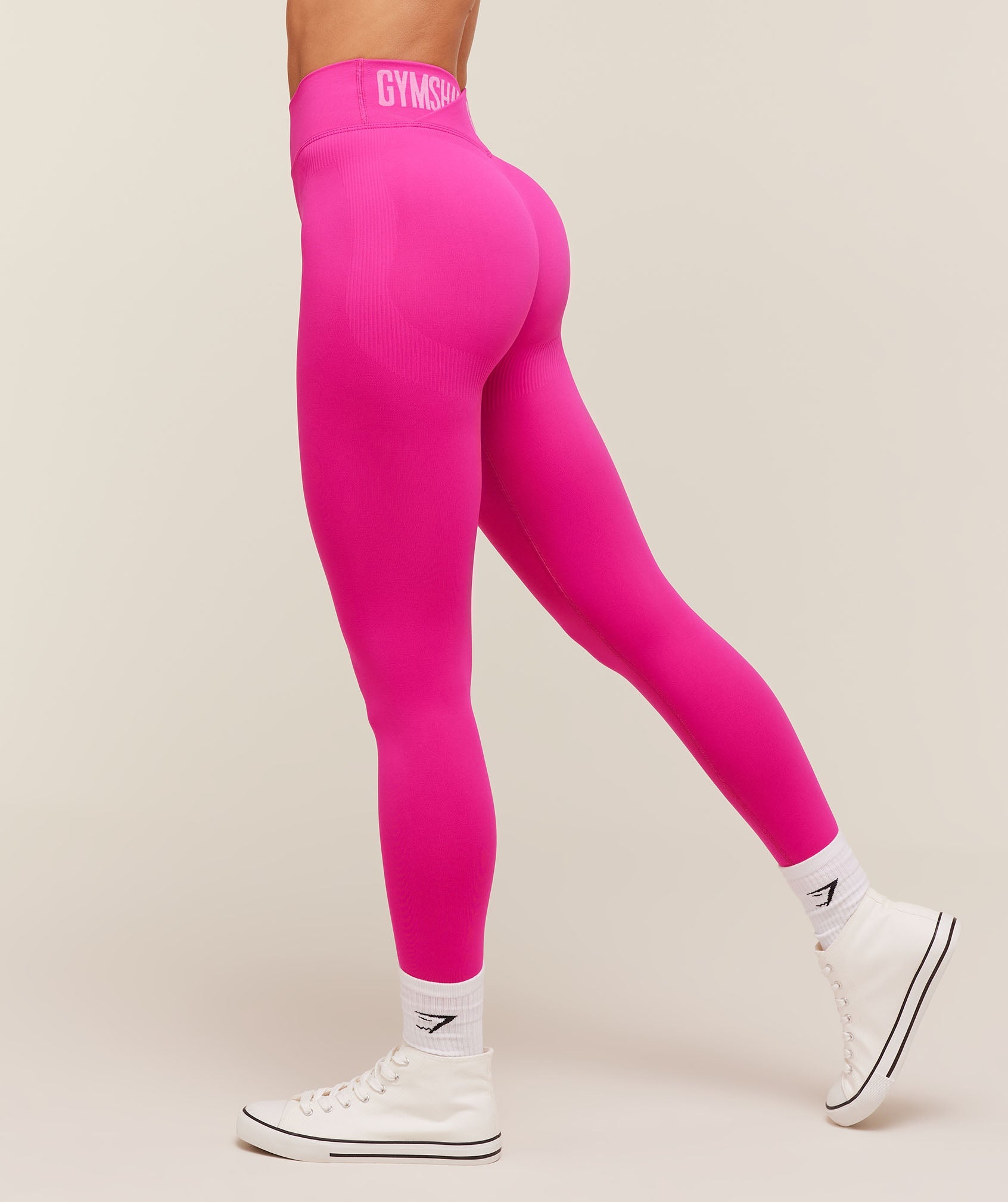 Women's Gymshark Flex V4 Leggings Super-Set Pink