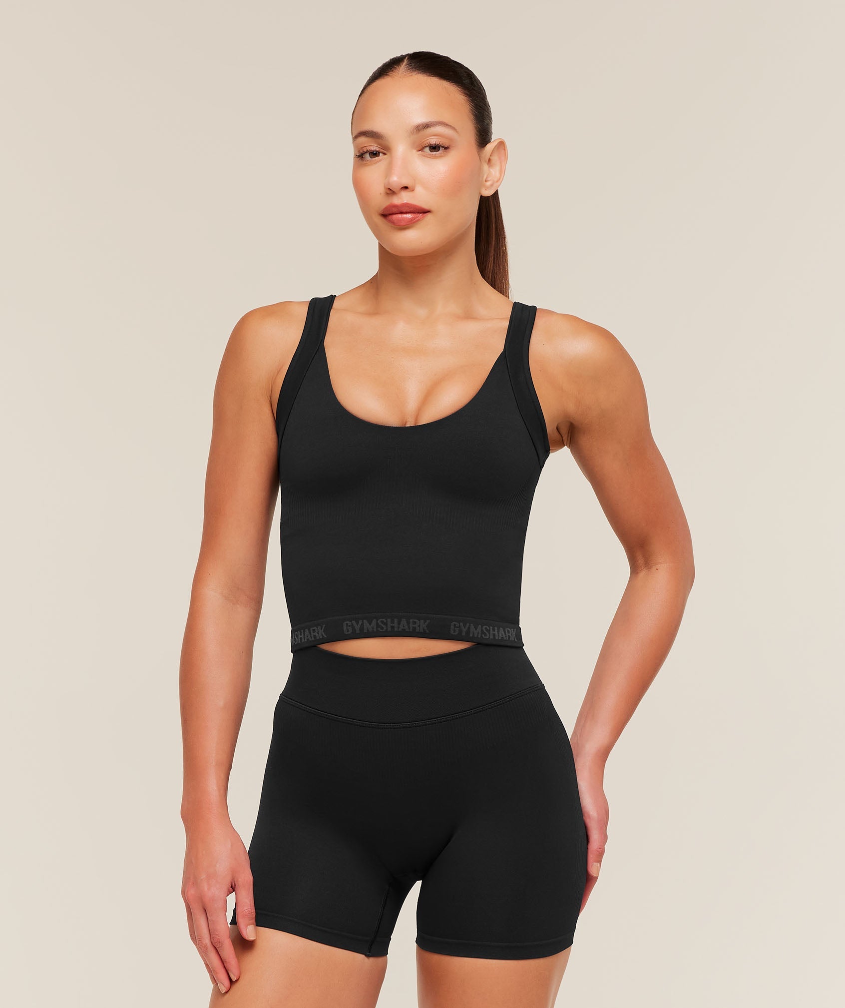 Women's Gymshark Flex V4 Tank Top Black