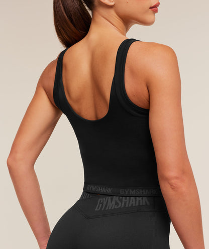 Women's Gymshark Flex V4 Tank Top Black