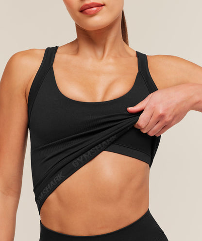 Women's Gymshark Flex V4 Tank Top Black